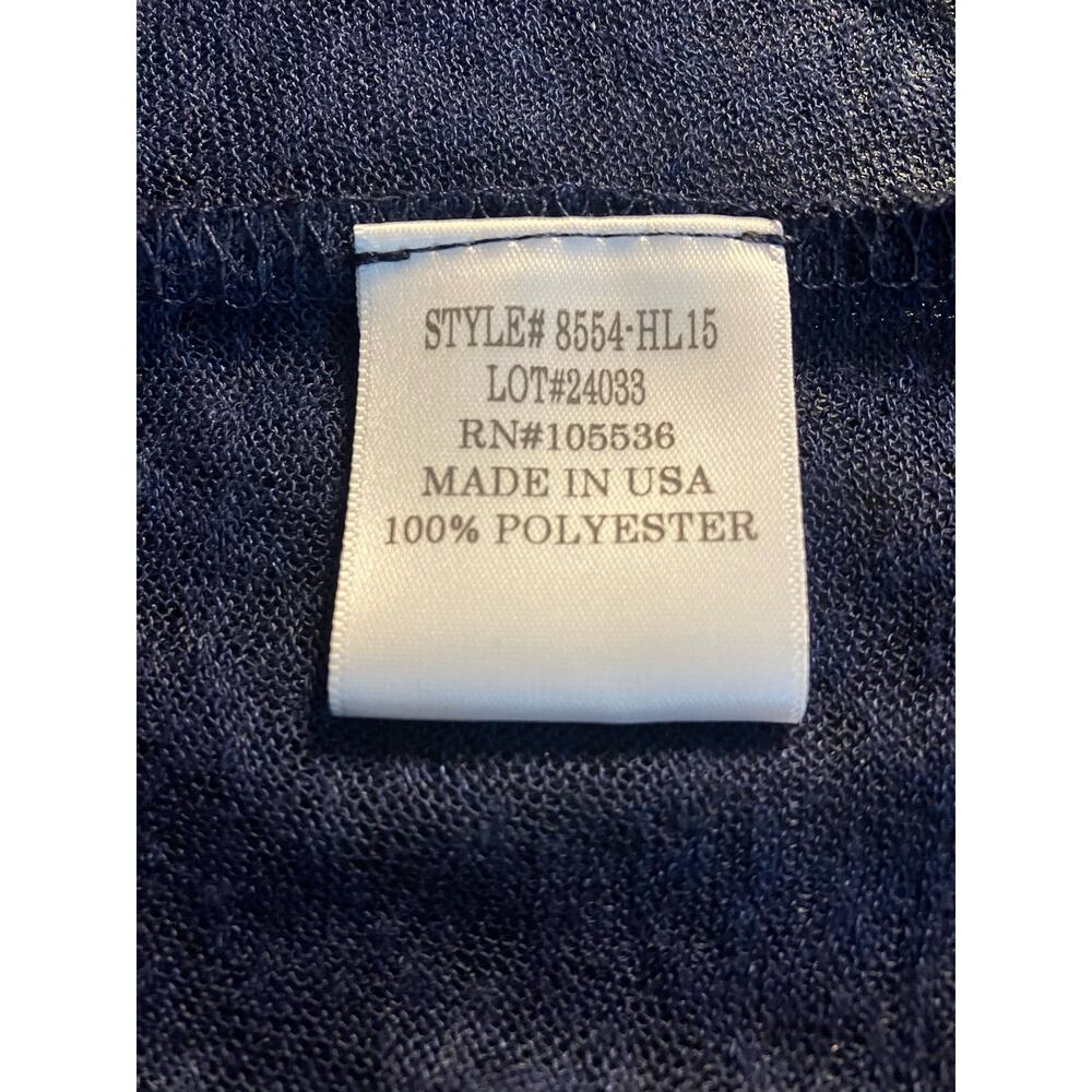 Slinky Brand Women's Navy Open Front Lightweight Sweater Cardigan | Size Small - Picture 11 of 12